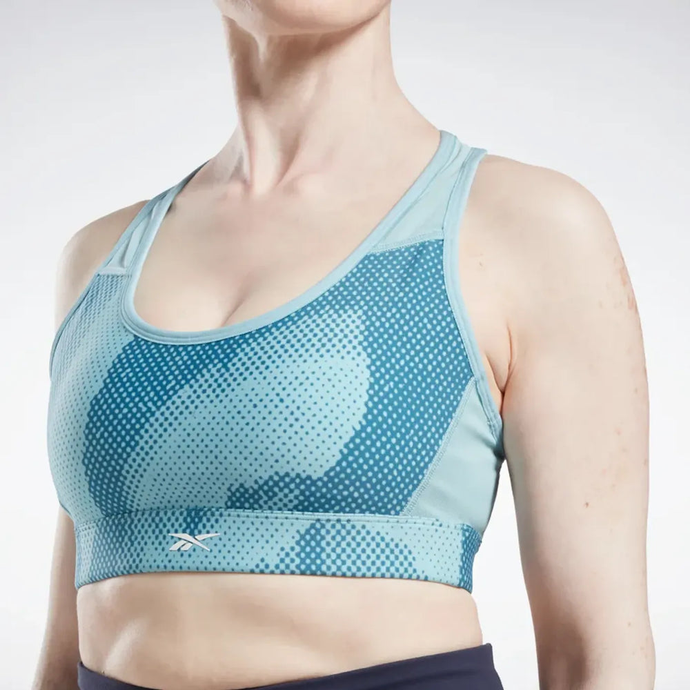 Lux Perform Allover Print Racer Bra