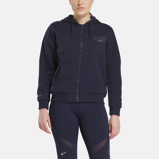 Women'S Reebok X F45 Training Coach Full-Zip Hoodie