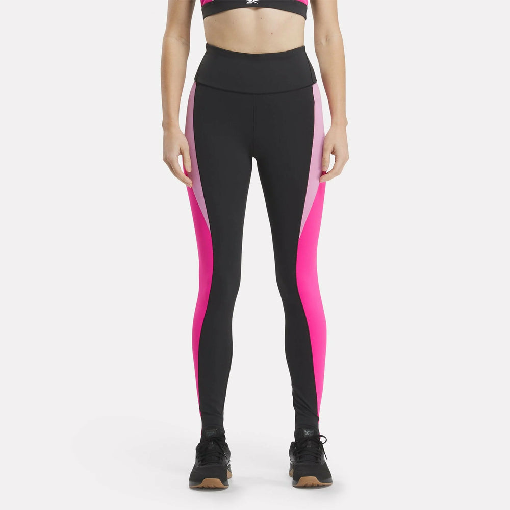 Lux High Rise Colorblock Leggings Reebok South Africa