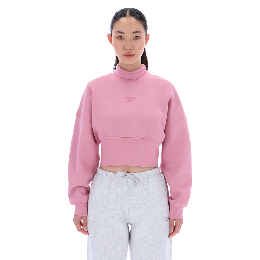 Eyeball Cropped Crewneck Sweatshirt