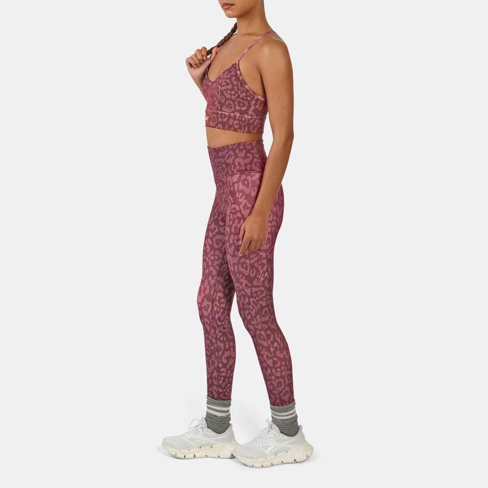 Id Train Printed Tri-Back Bra
