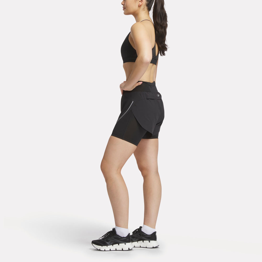 Women's Lux Metallic 2-in-1 Running Shorts 3