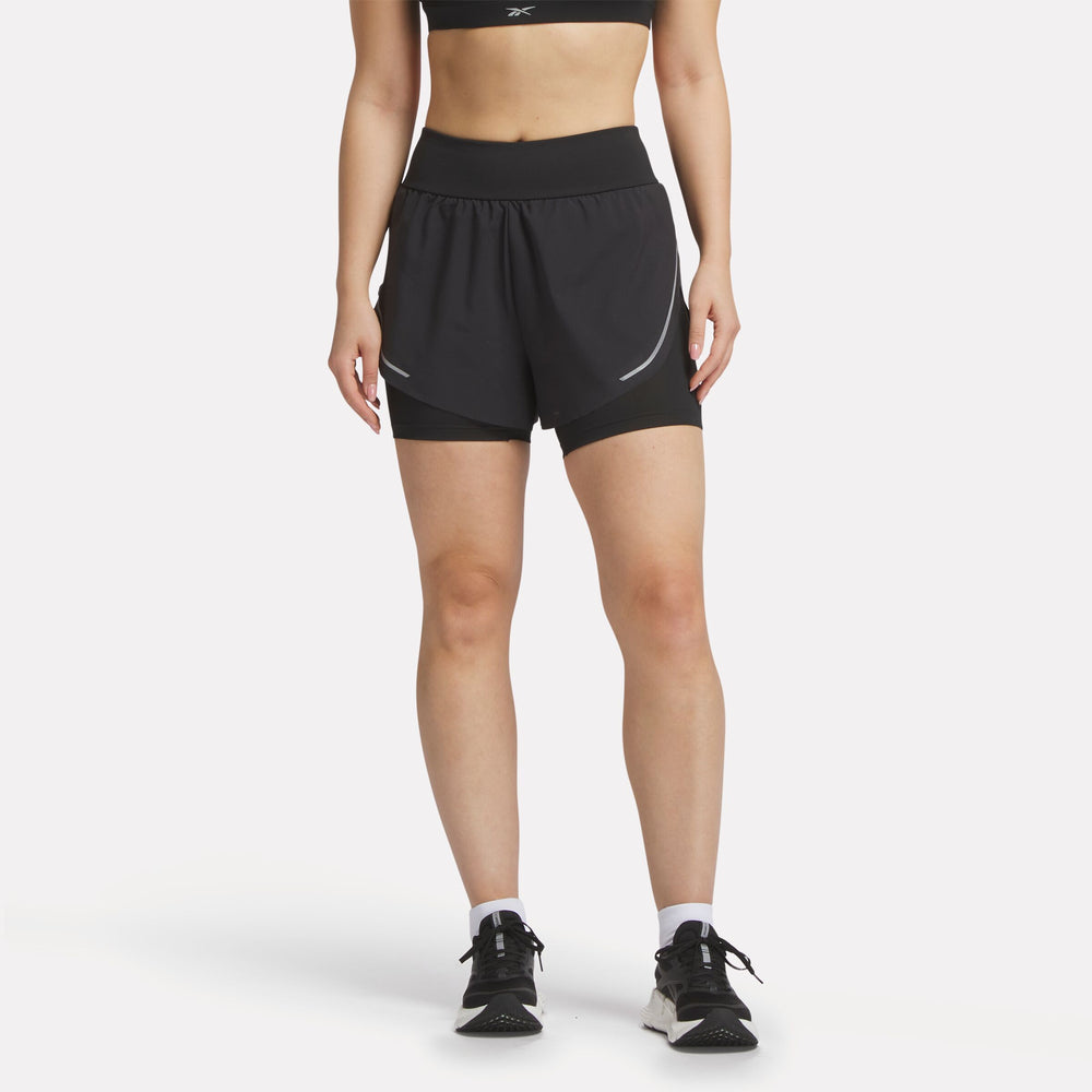 Women's Lux Metallic 2-in-1 Running Shorts 3