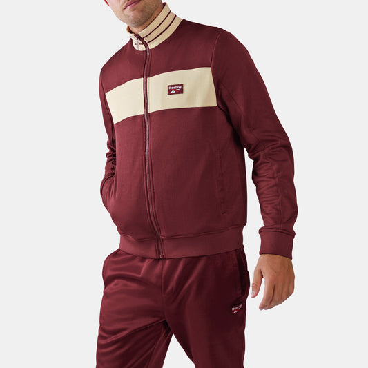 Heritage Contrast Rib Full Zip Track Top