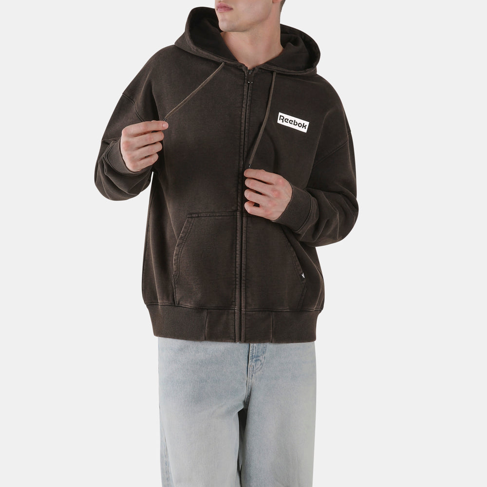 Reebok Alt Sport Relaxed Full Zip Fleece Hoodie