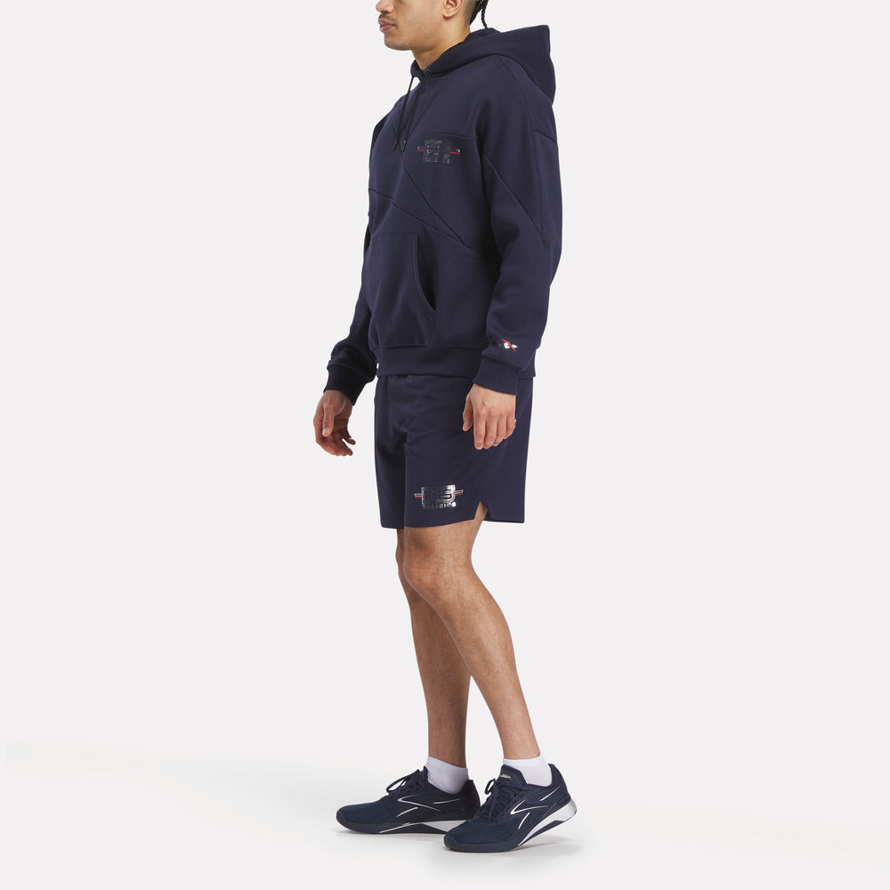 Men'S Reebok X F45 Training Coach Fleece Hoodie (1)