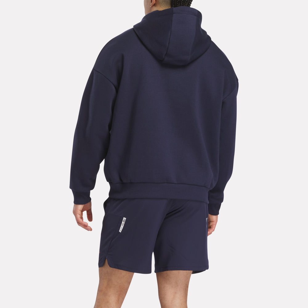 Men'S Reebok X F45 Training Coach Fleece Hoodie (2)