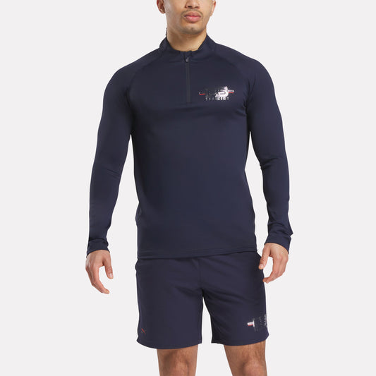 Men'S Reebok X F45 Training Coach Quarter-Zip