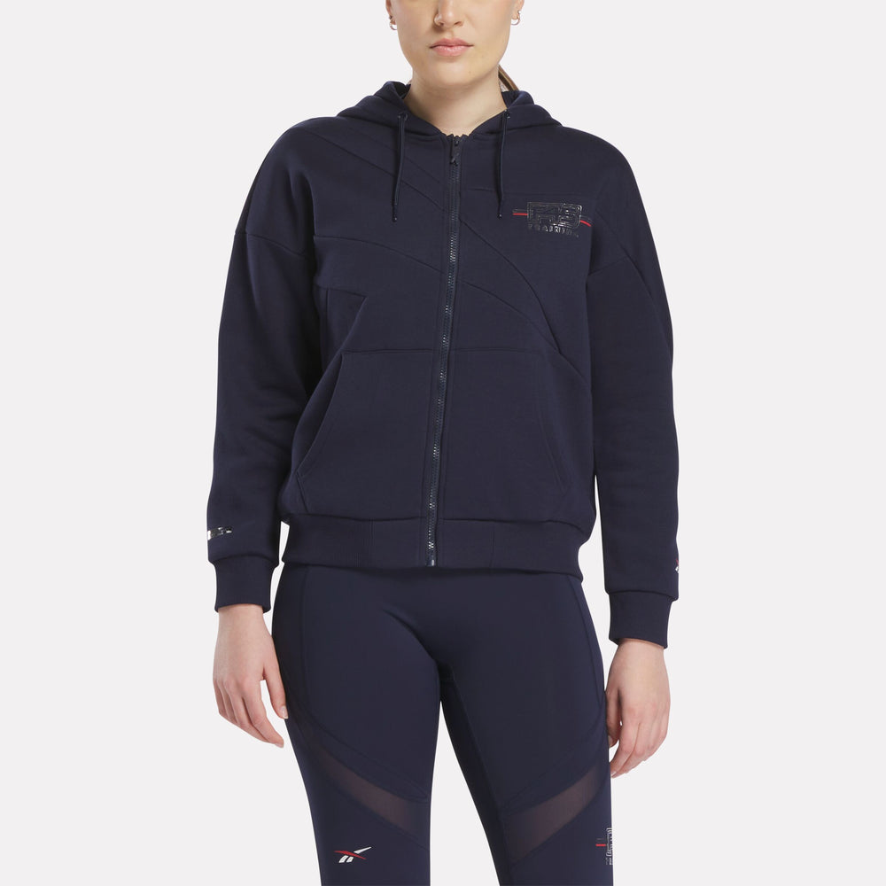 Women'S Reebok X F45 Training Coach Full-Zip Hoodie