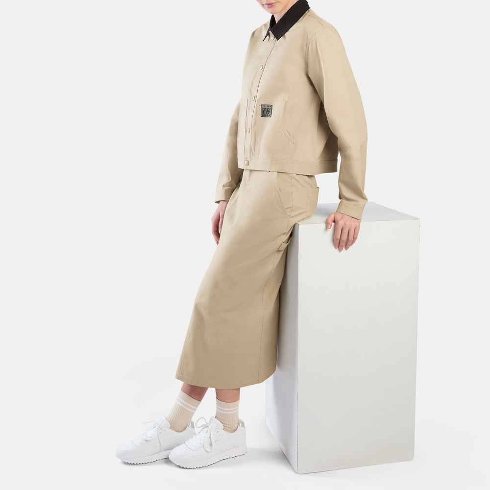 Workwear Cropped Canvas Jacket (1)