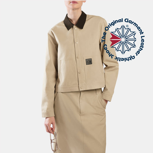 Workwear Cropped Canvas Jacket