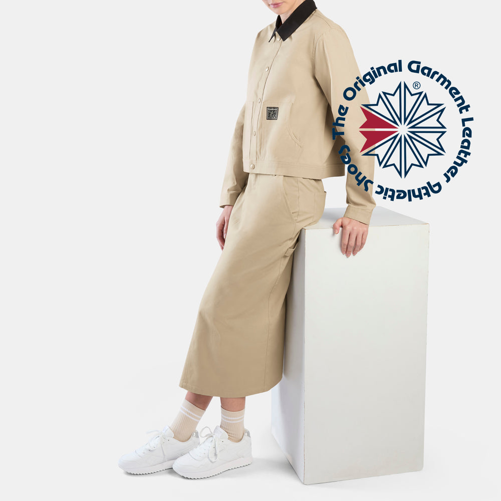Workwear Cropped Canvas Jacket