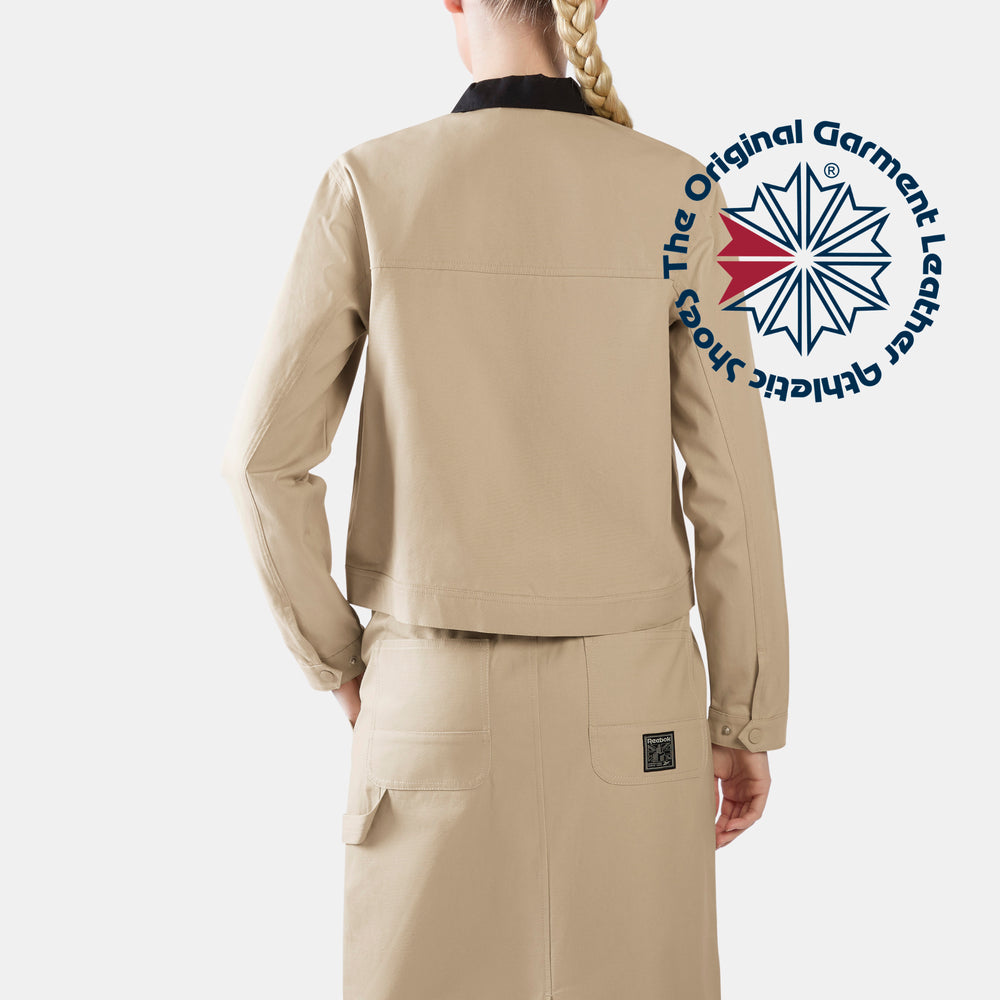 Workwear Cropped Canvas Jacket